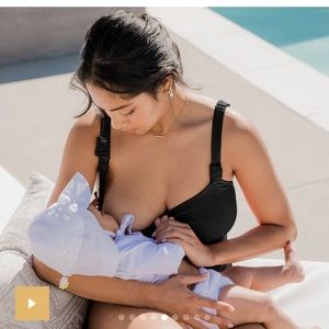 Kindred Bravely Swimsuit NWT and Hygienic liner Nursing Friendly One Piece Black